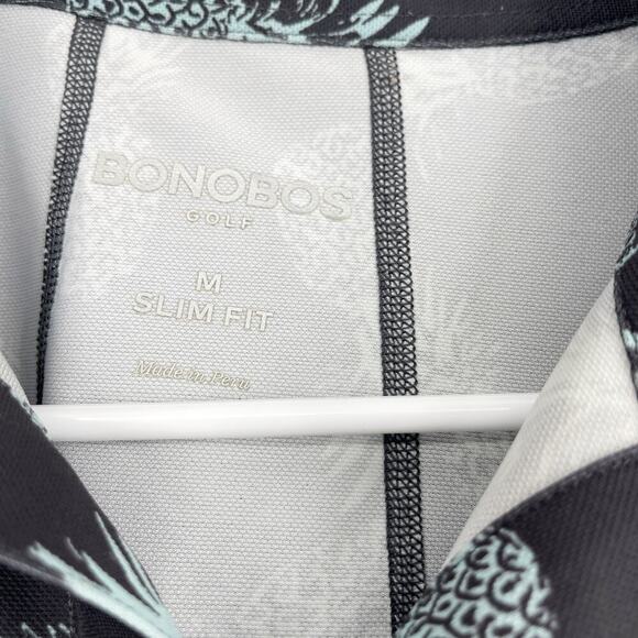 Bonobos Golf Short Sleeve Tee Men's Golf Shirt Pineapple Print Size Medium - Picture 6 of 6